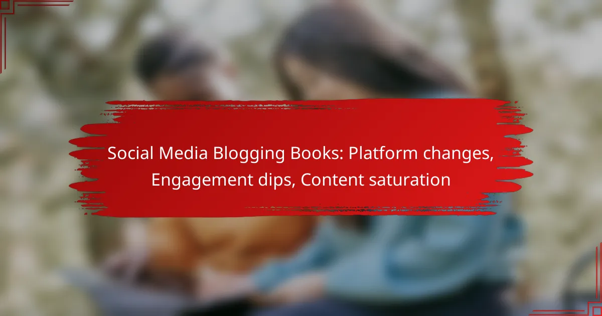 Social Media Blogging Books: Platform changes, Engagement dips, Content saturation