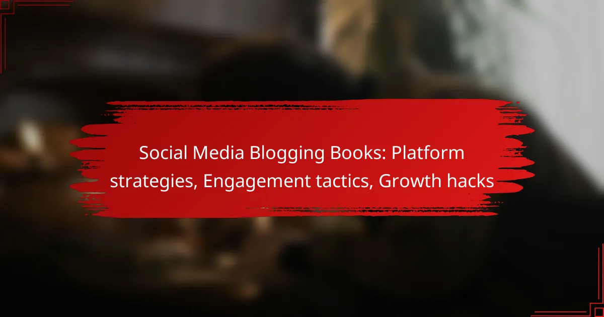 Social Media Blogging Books: Platform strategies, Engagement tactics, Growth hacks